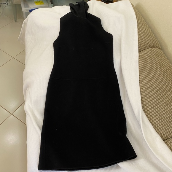 Winter Sleeveless Wool Flannel Dress w/ Turtleneck - Picture 1 of 4